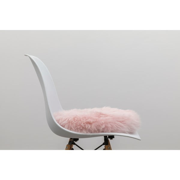 Rozā aitādas krēsla sēdekļa paliktnis Native Natural Round, ⌀ 40 cm-image-3