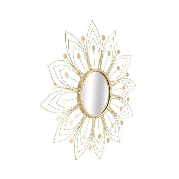 Mauro Ferretti Glam sienas spogulis zelta krāsā, ⌀ 80 cm-image-4