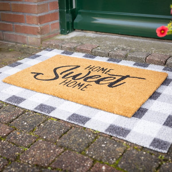 Kokosšķiedras durvju paklājiņš 40x60 cm Home Sweet Home – Esschert Design-image-2
