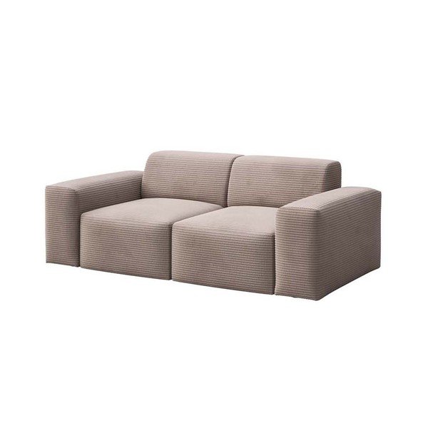 Bēšs velveta dīvāns 205 cm Villet – Rodier-image-2