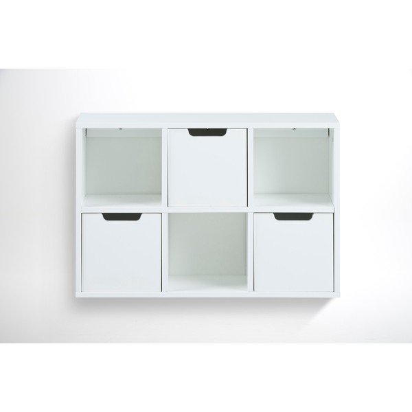 Balts sienas grāmatu plaukts 58x39 cm Mitra – Actona-image-2