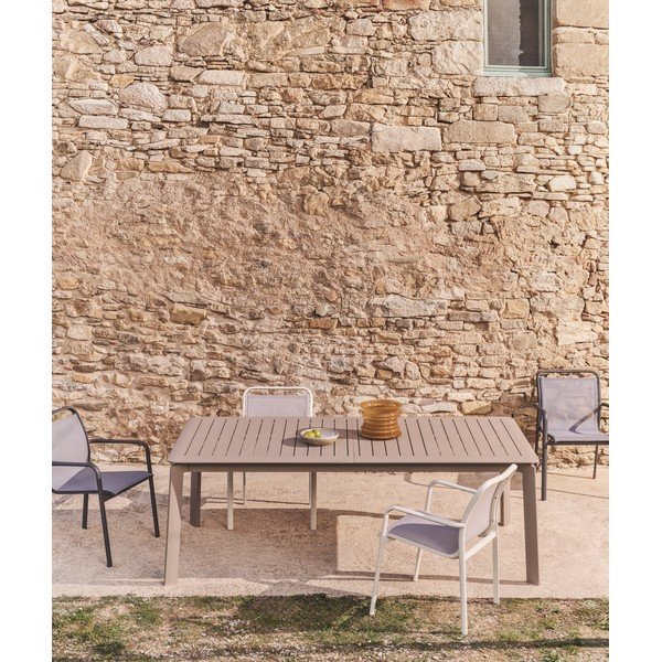 Metāla dārza ēdamgalds 100x205 cm Brela – Kave Home-image-1