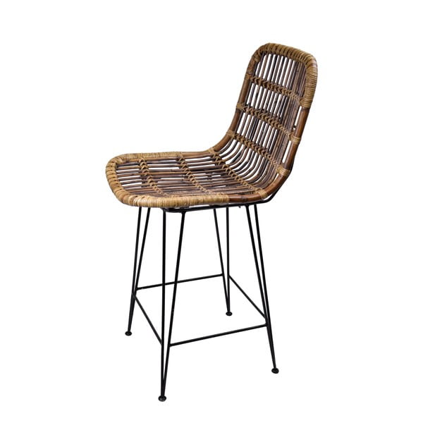Brūns rotangpalmas bāra krēsls 106 cm – Ego Dekor