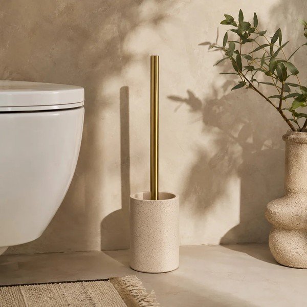 Bēša polirezīna tualetes birste Oria – douceur d'intérieur-image-1