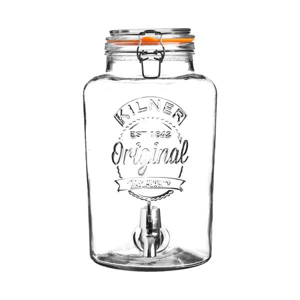 Stikla dzērienu dozators ar krānu Kilner Original, 5 l