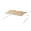 Balts/dabīga toņa koka papildu virtuves plaukts 19,5x19,5 cm Tosca – YAMAZAKI