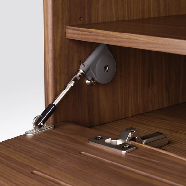 TV galdiņš ar valriekstu koka imitāciju Kave Home Carolin-image-3