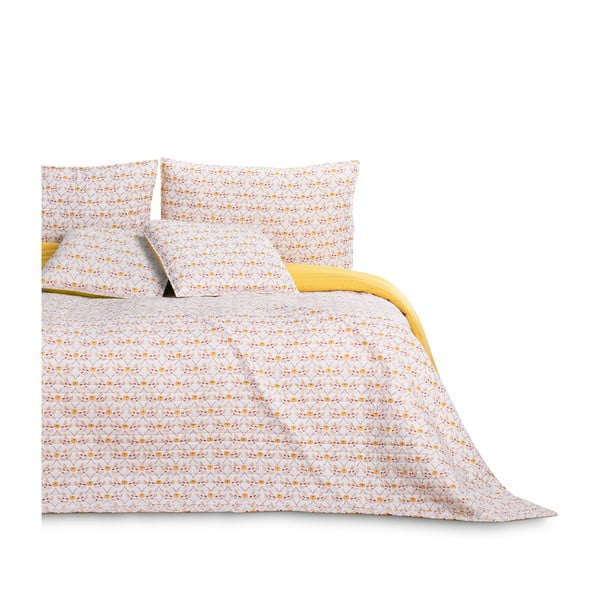 Dzeltens gultas pārklājs 200x220 cm Folky – AmeliaHome