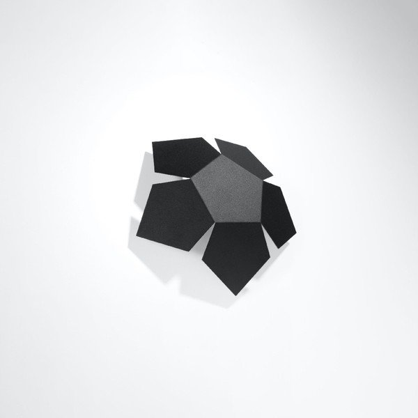 Melna sienas lampa Izar – Sollux-image-1