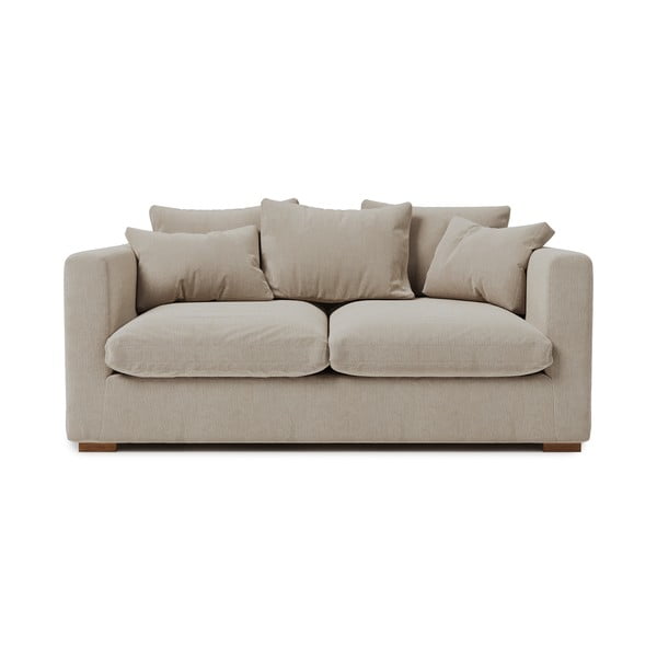 Krēmkrāsas velveta dīvāns 175 cm Comfy – Scandic