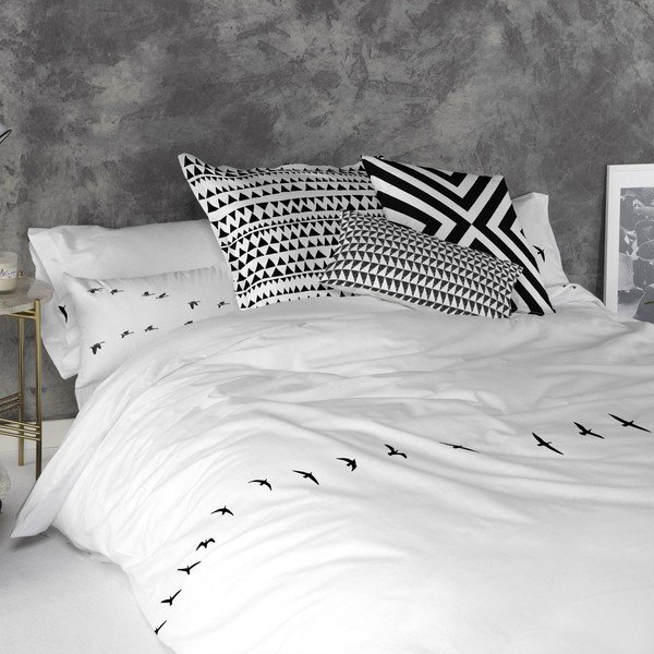 2 kokvilnas spilvendrānu komplekts Blanc Trip-image-1