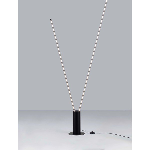 Matēti melna metāla LED stāvlampa ar saliekamu konstrukciju (augstums 181 cm) Kimolia – Nova Luce-image-4