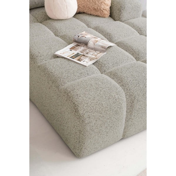 Gaiši brūns salokāms modulārais stūra dīvāns ar uzglabāšanas vietu (ar labo stūri) Lulu – Miuform-image-3