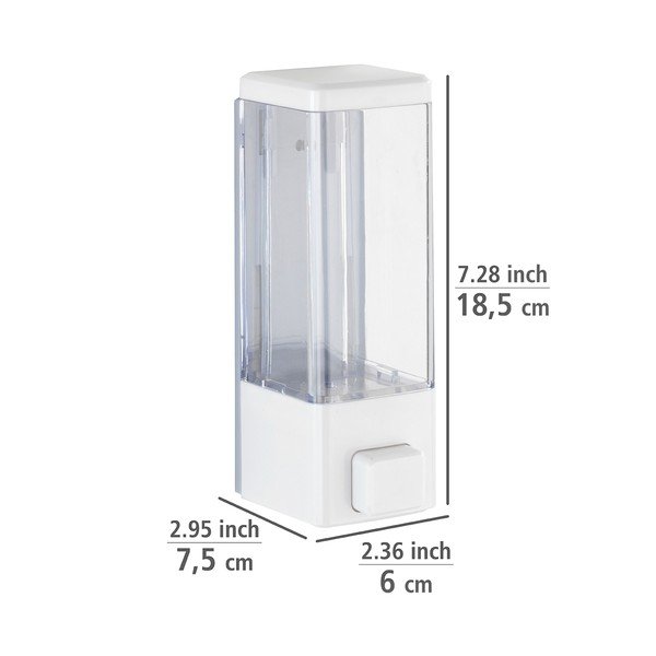 Balts plastmasas sienas ziepju dozators 320 ml Istres – Wenko-image-4