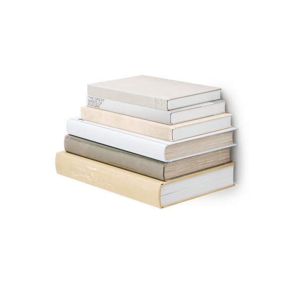 Sudraba krāsas metāla sienas plaukti (3 gab.) 18 cm Conceal – Umbra-image-4