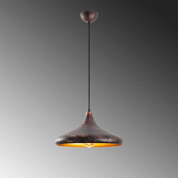 Melna/vara krāsas piekaramā lampa ar metāla abažūru ø 34 cm Barek – Opviq lights