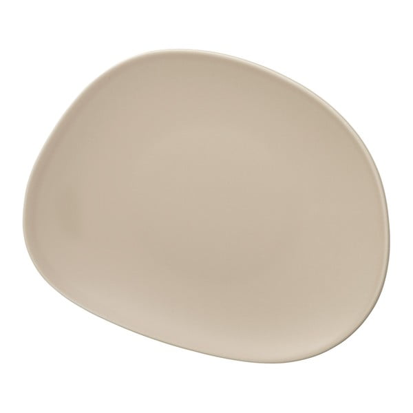 Krēmkrāsas porcelāna deserta šķīvis Villeroy & Boch Like Organic, 21 cm