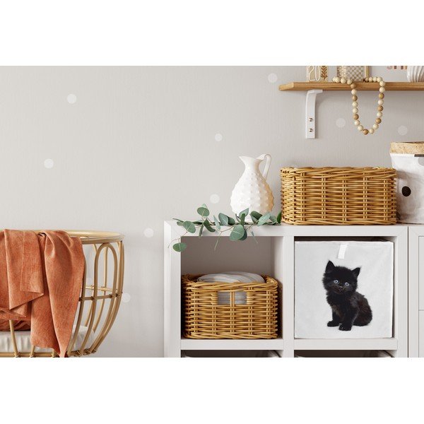 Balts tekstila bērnu rotaļlietu organizators 32x32x32 cm The Cutest Ones – Butter Kings-image-2