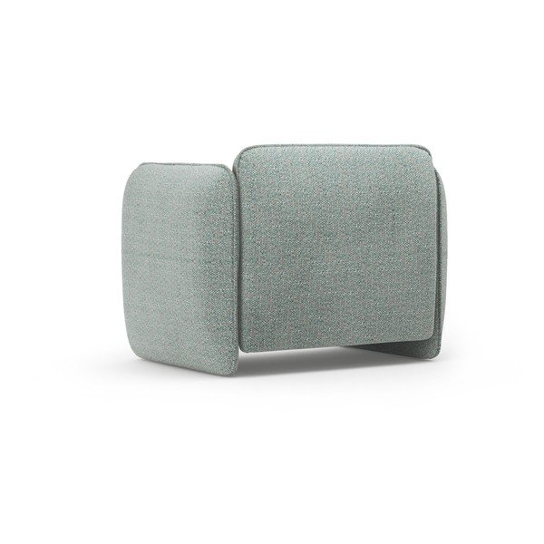 Zils atpūtas krēsls no šenila auduma Georgia – Micadoni -image-3