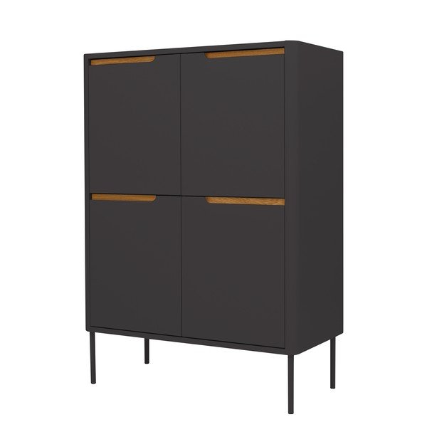 Melna kumode Tenzo Switch, 90 x 128 cm-image-2