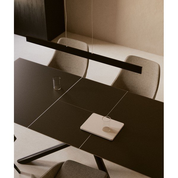 Izvelkams ēdamgalds ar papildu galda virsmu ar keramikas virsmu 90x160 cm Theone – Kave Home-image-2