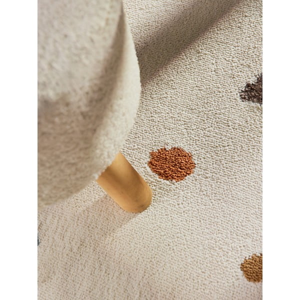 Krēmkrāsas bērnu paklājs ø160 cm Funny Dots – Hanse Home-image-4