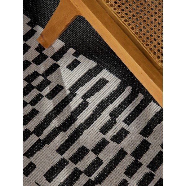 Melns/krēmkrāsas iekštelpu un āra paklājs 120x170 cm Haringey Acacia – Ted Baker-image-2