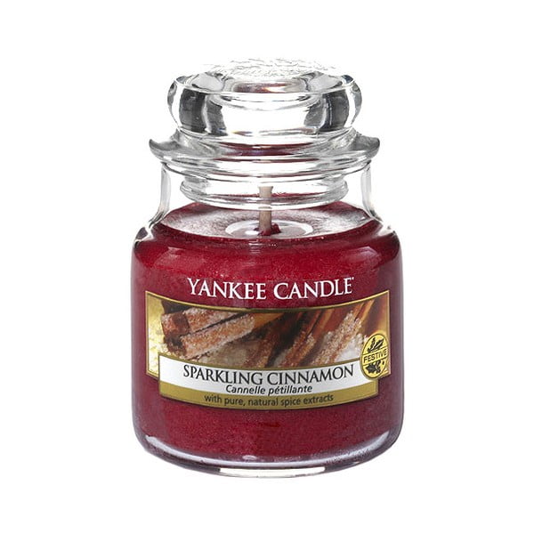 Yankee Candle Sparkling Cinnamon, degšanas laiks 25 - 40 stundas