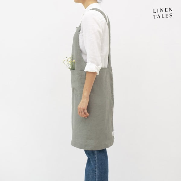 Lina priekšauts Khaki – Linen Tales-image-2