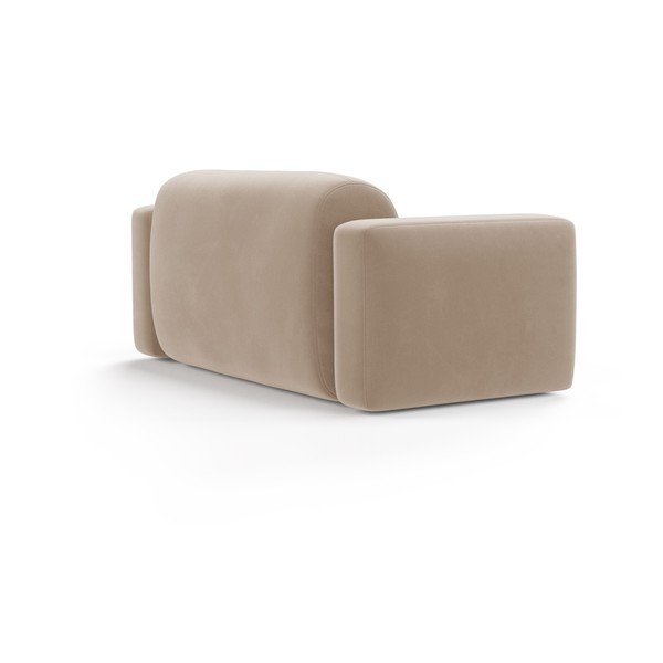 Bēšs samta dīvāns 180 cm Strino – Cosmopolitan Design-image-2