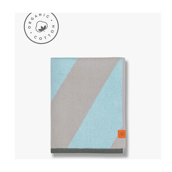 Piparmētru zaļš frotē dvielis no organiskās kokvilnas  70x133 cm Diagonal – Mette Ditmer Denmark-image-4