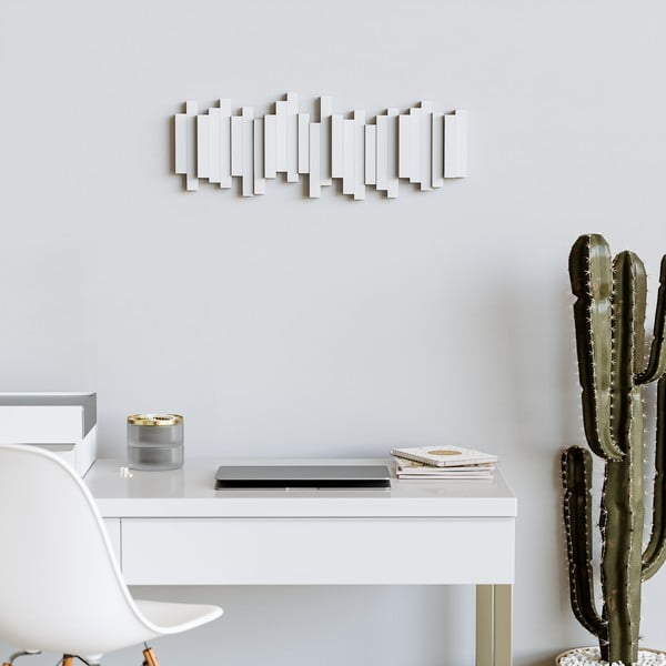 Balts plastmasas sienas pakaramais Sticks – Umbra-image-1