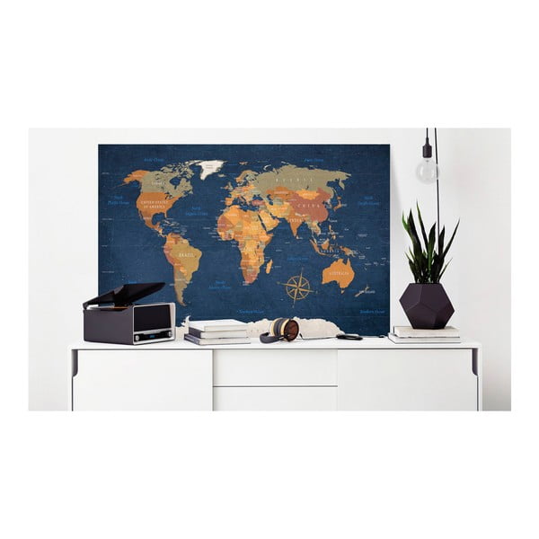Pasaules karte siena Bimago Ink Ocean, 90 x 60 cm-image-1
