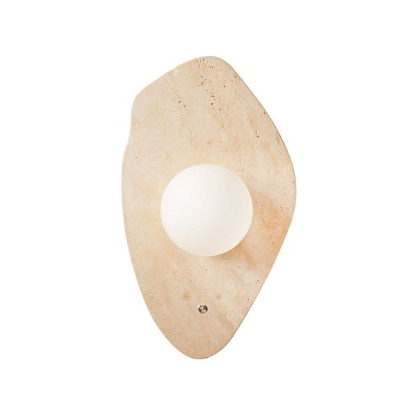 Bēša akmens sienas lampa ø 10 cm Hilde – Opviq lights