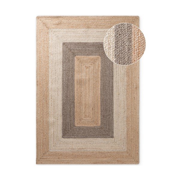 Divpusējs/ar rokām darināts džutas paklājs 120x170 cm Juno – Hanse Home