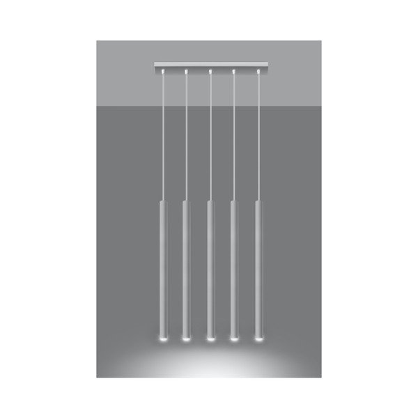 Balta piekaramā lampa Sollux Fideus Cinco-image-2