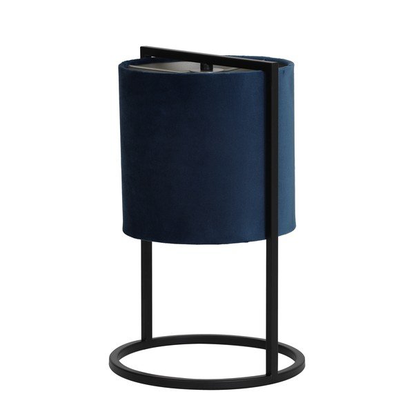 Melna/tumši zila galda lampa (augstums 35 cm) Santos – Light & Living-image-3