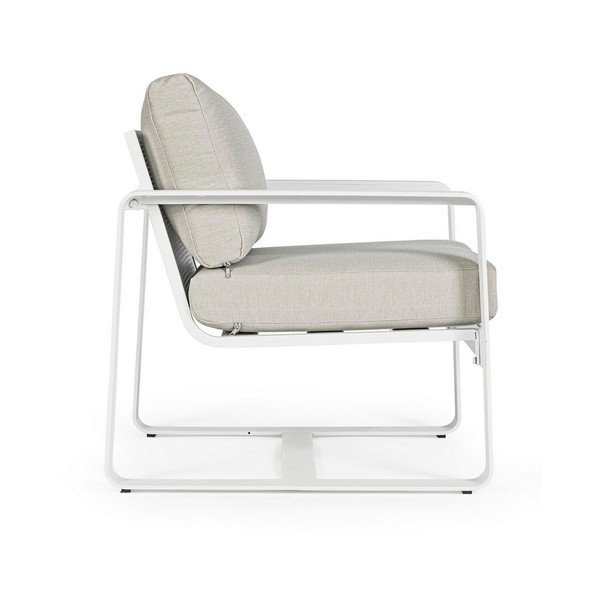 Balts metāla dārza atpūtas krēsls Merrigan   – Bizzotto-image-3