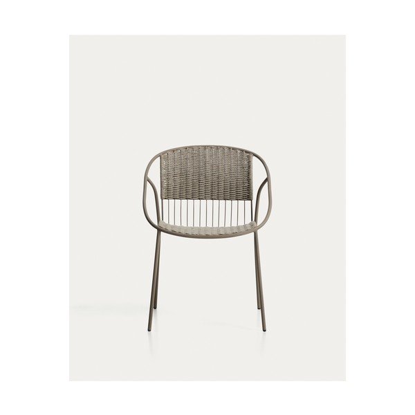 Pelēkbrūns dārza krēsls Atrani – Kave Home-image-4