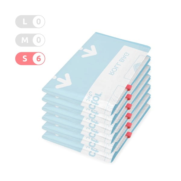 Vakuuma maisi apģērbam (6 gab.) Roll Up S – Compactor-image-1