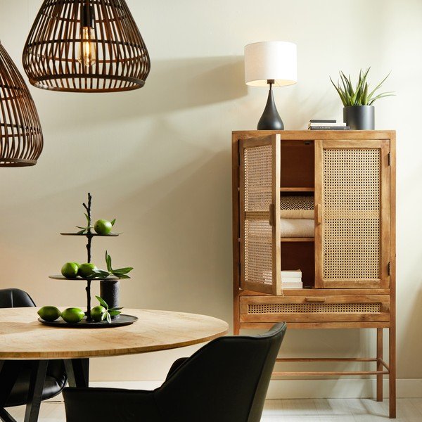 Brūna mango koka kumode 90x160 cm Nipas – Light & Living-image-1