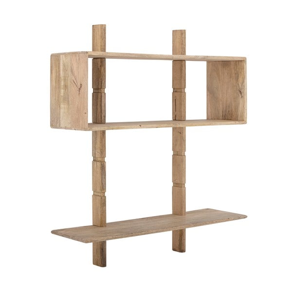 Dabīga toņa mango masīvkoka sienas grāmatplaukts 96,5x110,5 cm Millian – Bloomingville-image-2