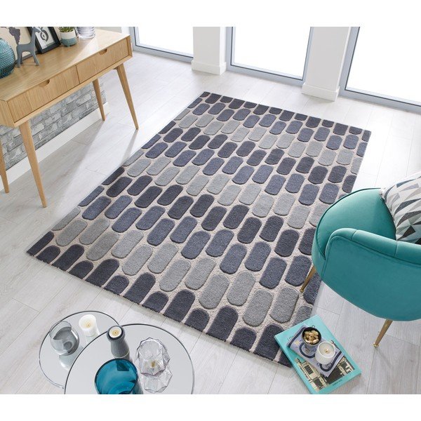 Pelēks vilnas paklājs Flair Rugs Fossil, 160 x 230 cm-image-4