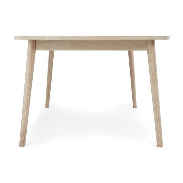 Dabīga toņa izvelkams ēdamgalds ar ozolkoka imitācijas galda virsmu 100x200 cm Nyborg – Furnhouse-image-3