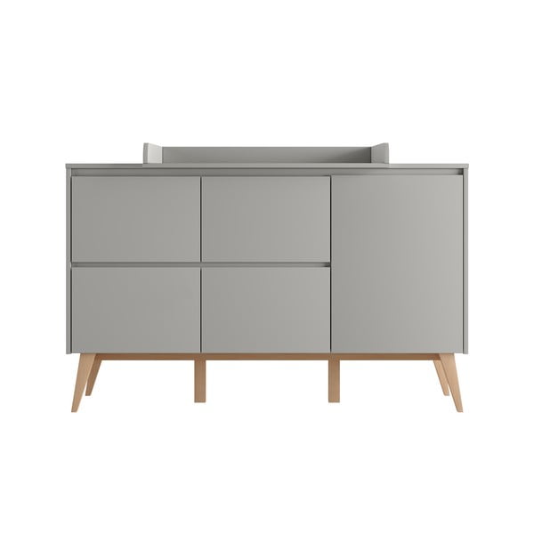 Pelēka zema bērnu kumode 149x52,5 cm Swing – Pinio-image-2