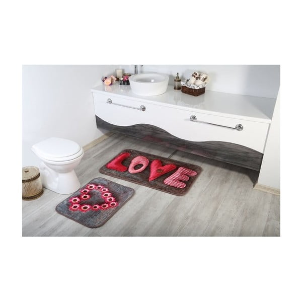 2 vannas istabas paklājiņu komplekts Aksu Love
