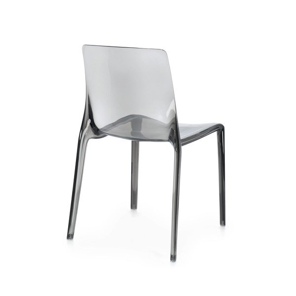 Pelēks plastmasas dārza krēsls Adele – Bizzotto-image-3