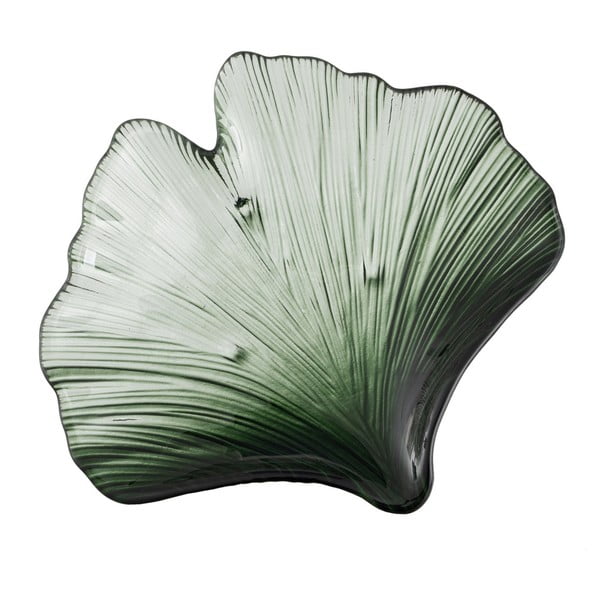 Stikla dekoratīva paplāte 16x17 cm Gingko – Ixia