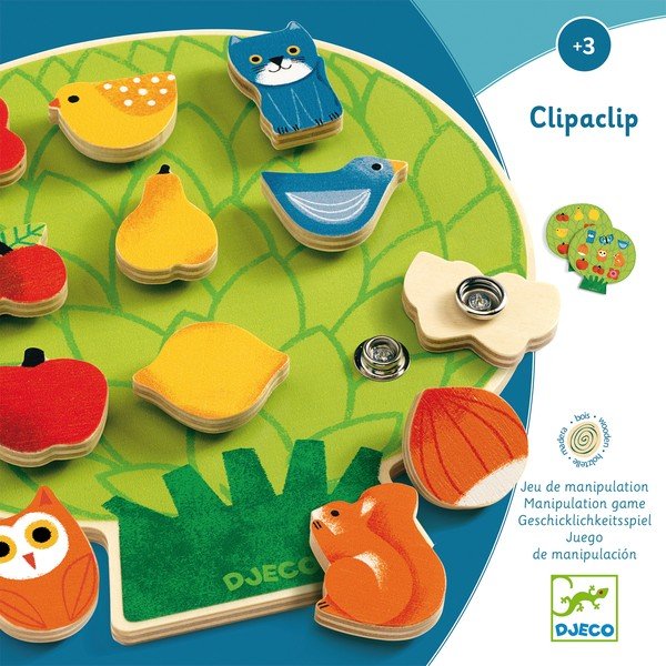 Bērnu koka klipšu spēle Djeco ClipaBoa-image-1