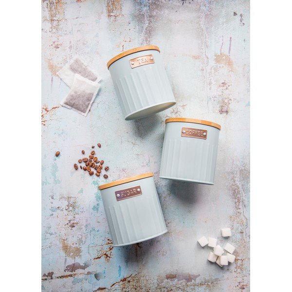 Tērauda kastes (3 gab.) kafijai/tējai – Kitchen Craft-image-3